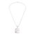 Reversible jade pendant necklace, 'Ajpu' - Reversible Silver Necklace with Faceted Lilac Jade Pendant (image 2f) thumbail