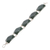 Jade-Gliederarmband - Armband aus poliertem Sterlingsilber mit dunkelgrünen Jadegliedern