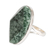 Jade cocktail ring, 'Vital Shimmering' - Polished Geometric Green Jade Cocktail Ring from Guatemala thumbail