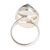 Jade cocktail ring, 'Vital Shimmering' - Polished Geometric Green Jade Cocktail Ring from Guatemala (image 2d) thumbail