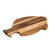 Wood cheese board, 'Oceanic Ambrosia' - Hand-Carved Fish-Shaped Teak Wood Cheese Board