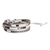Wickelarmband aus Glasperlen, „Classic San Cristobal“ – handgefertigtes Wickelarmband aus grauen und schwarzen Glasperlen