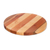 Wood cutting board, 'Delicious Moon' - Handmade Round Bay Laurel, Cedar and Pinewood Cutting Board