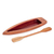 Todo de madera - Catchall para barcos de madera de cedro rojo tallado a mano de Costa Rica