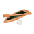 Wood catchall, 'These Harmonious Rivers' - Hand-Carved Canoe-Shaped Cedarwood Catchall in Green