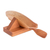 Wood sculpture, 'Memorial to Adventure in Brown' - Hand-Carved Brown Cedarwood Kayak Sculpture