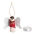 Adornos de madera y algodón (juego de 3) - Adornos de madera y algodón con temática de muñecas Angel Worry (juego de 3)