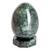 Jade sculpture, 'Emerald Sphere' - Dark Green Jade Egg Sculpture with Stand from Guatemala