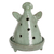 Ceramic incense holder, 'Angel in Nature' - Angel-Shaped Honduran Ceramic Incense Holder in Green