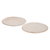 Ceramic dessert plates, 'Appetite for Tenderness' (pair) - Pair of Traditionally Made Beige Spiral Motif Dessert Plates
