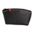 Leather coin purse, 'Urban Elegance' - Handcrafted 100% Leather Coin Purse in Black Red and Grey