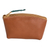 Leather coin purse, 'Free Spirit' - Handcrafted 100% Leather Coin Purse in Brown Teal and Grey