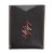 Leather card holder, 'Urban Elegance' - Handcrafted 100% Leather Card Holder in Black Red and Grey