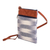 Cotton sling bag, 'Paradise in Blue-Violet' - Faux Leather-Accented Cotton Sling Bag in Blue-Violet Hues