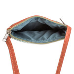 Cotton sling bag, 'Forest Beauty' - Faux Leather-Accented Cotton Sling Bag in Forest Green Hues