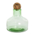 Blown glass carafe, 'Verdant Waters' - Handblown Recycled Glass Carafe in Green with Wooden Stopper