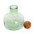 Blown glass carafe, 'Verdant Waters' - Handblown Recycled Glass Carafe in Green with Wooden Stopper