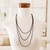 Beaded wrap bracelet, 'Infinite Glam' - Black Beaded Wrap Bracelet that Doubles as a Strand Necklace