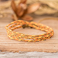 Macrame wrap bracelet, 'Versatile Delight' - Transformable Macrame Wrap Bracelet and Necklace in One