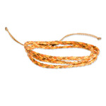 Macrame wrap bracelet, 'Versatile Delight' - Transformable Macrame Wrap Bracelet and Necklace in One