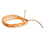 Macrame wrap bracelet, 'Versatile Delight' - Transformable Macrame Wrap Bracelet and Necklace in One