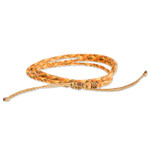 Macrame wrap bracelet, 'Versatile Delight' - Transformable Macrame Wrap Bracelet and Necklace in One