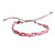 Macrame wristband bracelet, 'Pink Tenderness' - Adjustable Macrame Pink Purple Grey Wristband Bracelet