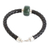 Pulsera con colgante de jade para hombre. - Pulsera con colgante de plata y jade verde claro guatemalteco para hombre