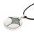 Sterling silver and jade pendant necklace, 'Resilient Joy' - Ray-Themed Sterling Silver and Green Jade Pendant Necklace