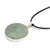 Sterling silver and jade pendant necklace, 'Resilient Joy' - Ray-Themed Sterling Silver and Green Jade Pendant Necklace