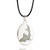 Collar colgante de plata de primera ley y jade - Collar colgante de tiburón de jade verde claro hecho en Guatemala