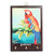 Wood key holder, 'The Macaw' - Artisan-Made Cedarwood Key Holder with Macaw Bird Portrait