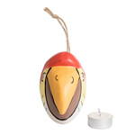 Wood mask, 'Beautiful Bird-of-Paradise' - Hand-Carved and Painted Bird-Themed Folk Art Wood Wall Mask