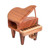 Mahogany home accent, 'Keys of Harmony' - Sustainable Mahogany Wood-Carved Piano Decorative Accent