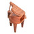 Mahogany home accent, 'Keys of Harmony' - Sustainable Mahogany Wood-Carved Piano Decorative Accent