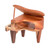 Mahogany home accent, 'Keys of Harmony' - Sustainable Mahogany Wood-Carved Piano Decorative Accent