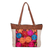 Bolso tote bordado a mano - Tote Bag Floral Bordado y Tejido a Mano en Guatemala