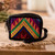 Cotton coin purse, 'Elegant Versatility' - Hand-Woven Cotton Coin Purse Inspired by Guatemalan Textiles