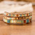 Beaded wrap bracelet, 'Fertile Land' - Colorful Beaded Wrap Bracelet Hand-Woven in Guatemala