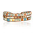 Beaded wrap bracelet, 'Fertile Land' - Colorful Beaded Wrap Bracelet Hand-Woven in Guatemala