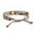 Pulsera de cuentas - Pulsera de pulsera con cuentas tejidas a mano guatemaltecas en tonos cálidos