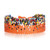 Pulsera de cuentas - Pulsera De Pulsera Con Cuentas Hechas A Mano De Naranja