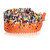 Pulsera de cuentas - Pulsera De Pulsera Con Cuentas Hechas A Mano De Naranja