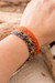 Pulsera de cuentas - Pulsera De Pulsera Con Cuentas Hechas A Mano De Naranja