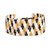 Beaded wristband bracelet, 'Nocturnal Magic' - Handcrafted Beaded Wristband Bracelet with Adjustable Clasp