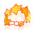 Beaded wristband bracelet, 'Yellow Starlight' - Star-Themed Beaded Wristband Bracelet in Yellow and Orange