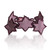 Beaded wristband bracelet, 'Lilac Starlight' - Handcrafted Lilac and Purple Beaded Bracelet with Star Motif
