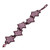 Beaded wristband bracelet, 'Lilac Starlight' - Handcrafted Lilac and Purple Beaded Bracelet with Star Motif