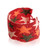 Pulsera de cuentas - Pulsera de pulsera con cuentas de vidrio con estelares en tonos rojos