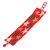 Pulsera de cuentas - Pulsera de pulsera con cuentas de vidrio con estelares en tonos rojos